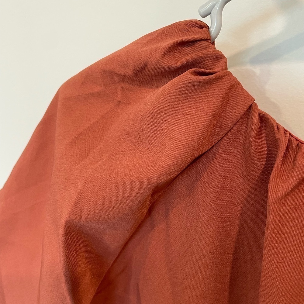 TCEC Bubble Dress in Burnt Orange - Picture 6 of 7